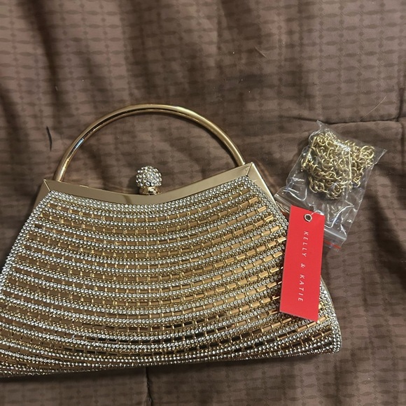 Kelly & Katie Handbags - Kelli & Katie gold and silver hand bag/purse